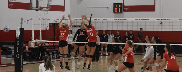 MSJC's Makenzie Nutting knocked down 29 kills over the past two matches to help the Eagle volleyball team defeat Victor Valley and Cerro Coso.